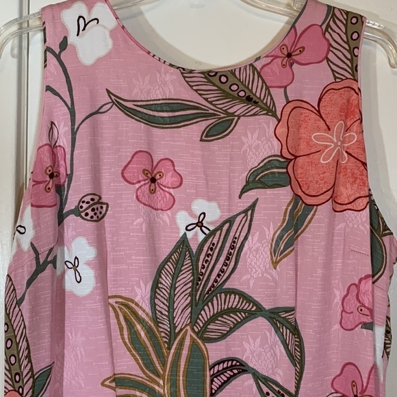 Iolani Hawaiian Bold Floral Printed Sleeveless Maxi Dress, L - Picture 2 of 10